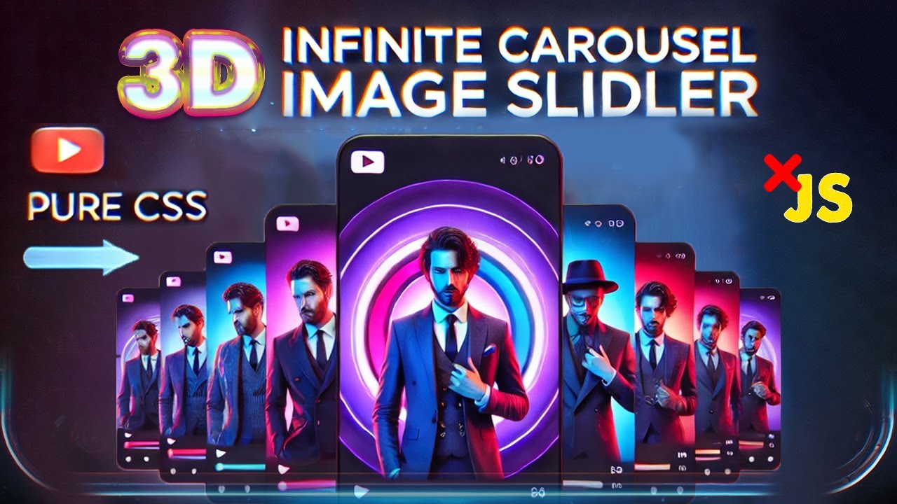 Infinite carousel slider in pure CSS with many effects