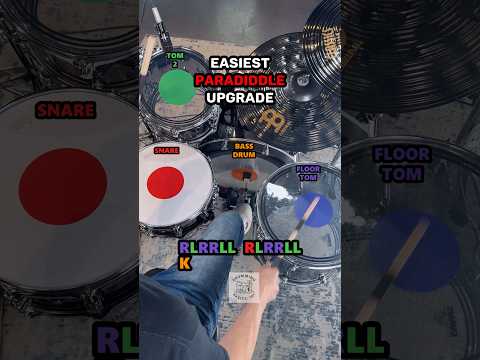 Easy Paradiddle Pattern for Drummers 🥁 #drums
