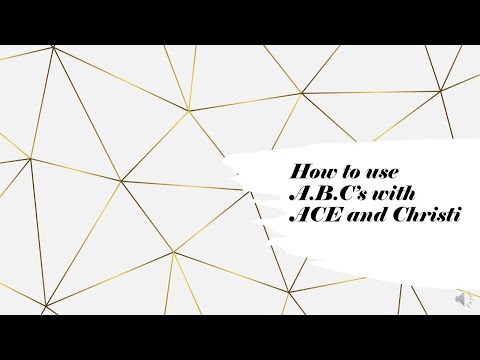 How to use ABCs With Ace and Christi (A.C.E. Accelerated Christian Education)