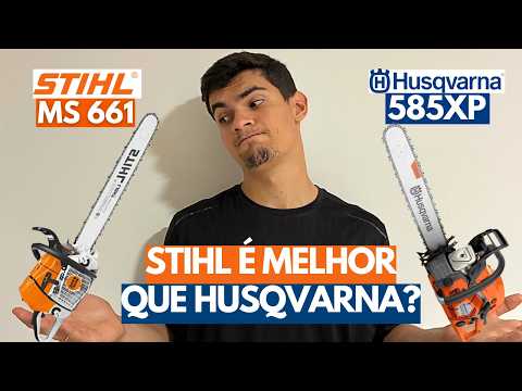 Motosserra Stihl MS 661 vs Motosserra Husqvarna 585xp Qual melhor para Derrubada de uso Profissional