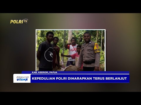 BHABINKAMTIBMAS KAMPUNG WAMBES SERAHKAN BANTUAN RUSA UNTUK JEMAAT GKI TIGRIS WAMBES