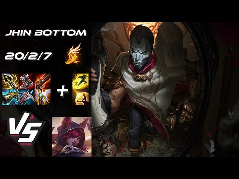 BOTTOM Jhin vs Xayah - EU Challenger Patch 14.21