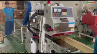 BÀO 2 MẶT 4 TẤC DAO  XOẮN (dao hạt) WM-400ARD bào êm ru, sản phẩm bao mịn đẹp