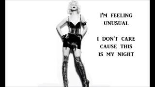 Christina Aguilera- Not Myself Tonight lyrics