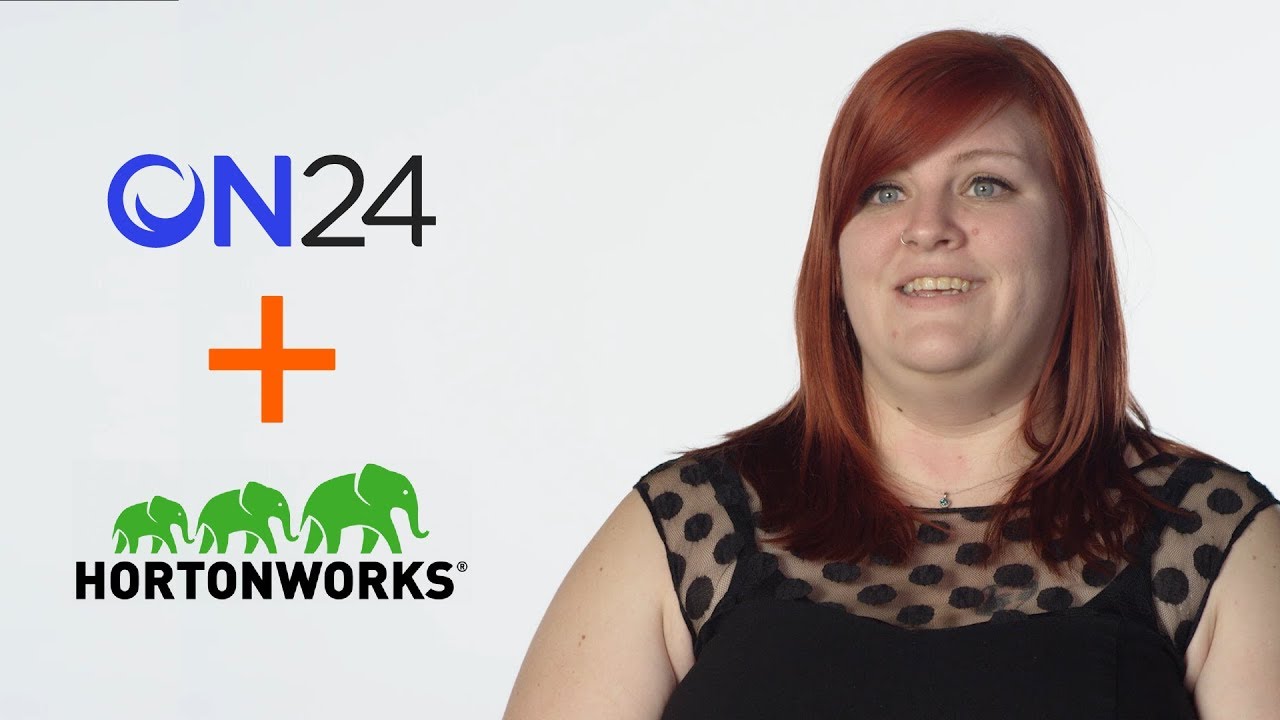ON24 + Hortonworks: Create webinars with easy-to-use software