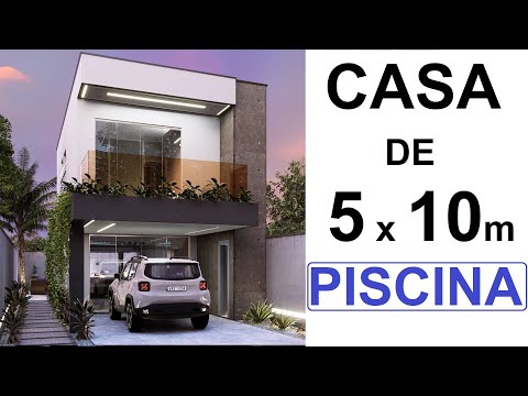 SMALL HOUSE OF 5 x 10 m - DUPLEX TOWNHOUSE WITH POOL # 58