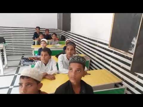 Small Kids Learning English Words from Smart Class - N Habib Foundation