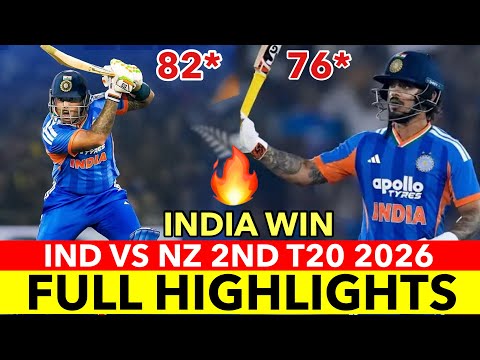 India vs New Zealand 2nd T20 Full Highlights Match 2026 | IND VS NZ HIGHLIGHTS