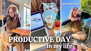 Solo Sushi Date in the Park, a heart to heart, + impromptu get ready with me!
