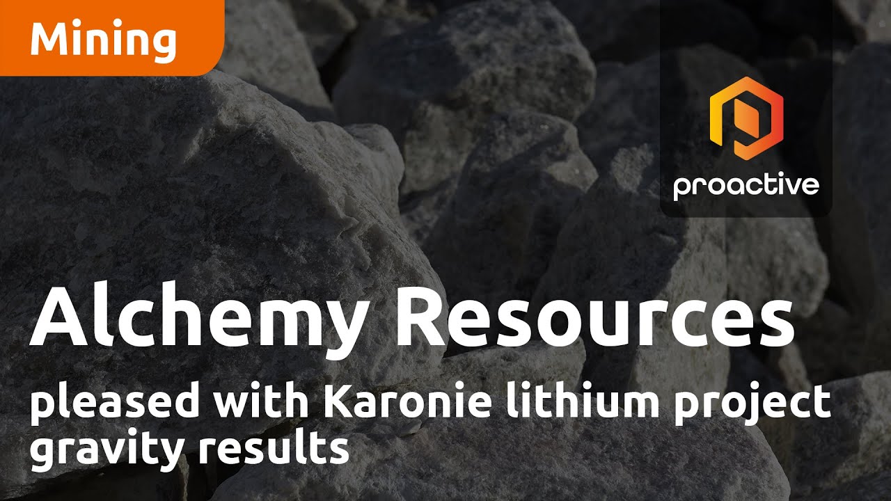 Alchemy Resources pleased with Karonie lithium project gravity results