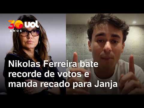 Nikolas Ferreira comemora resultado das eleições, rebate Janja e diz para ‘nunca subestimar um piá’