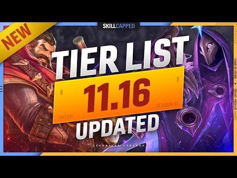 NEW TIER LIST and CHANGES for PATCH 11.16 - League of Legends