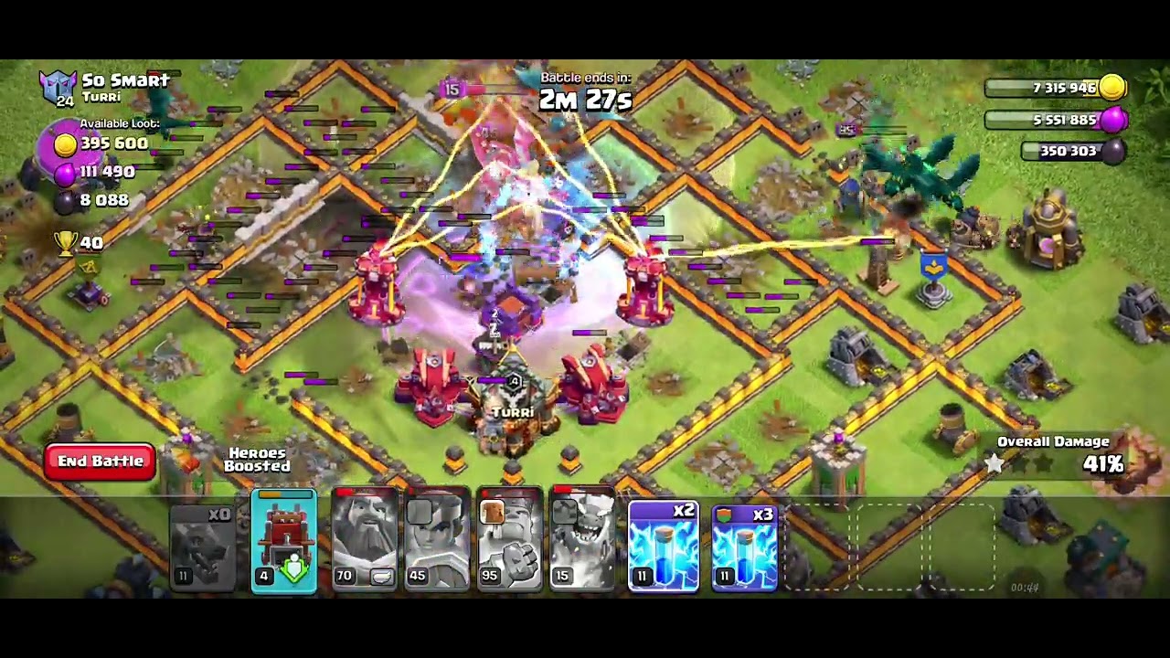 Clash of Clans Rank Match Gameplay