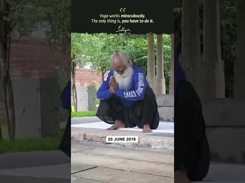 Watch Sadhguru Doing Yoga #Throwback