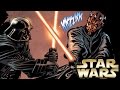 How Darth Vader fought Darth Maul in Star Wars Legends