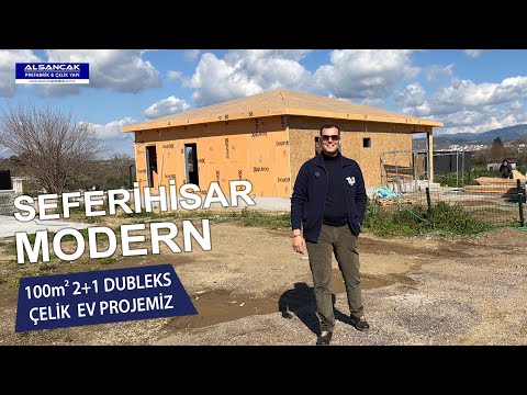 Seferihisar'da 100 Metrekare 2+1 Modern Çelik Projelerimiz | Alsancak Prefabrik&Çelik Yapı