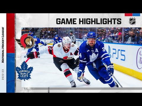 Senators @ Maple Leafs 10/15 | NHL Highlights 2022