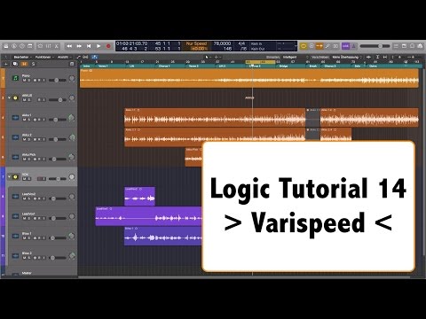 Logic Pro X deutsch  Tutorial  Teil 14 - Varispeed in Logic pro X
