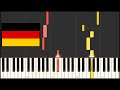 Germany National Anthem - Deutschlandlied (Piano Tutorial)