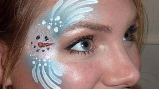 Christmas Face Painting - Snowman