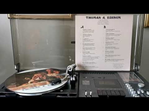 B4 Piano Solo - Thomas A. Edison - Unreleased 2 Minute Blue Celluloid Cylinder (excerpt) ca.1915