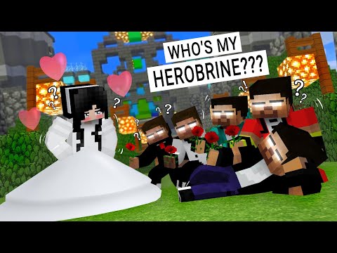 SO MANY HEROBRINE!! Who's Sadako's Herobrine??? | Minecraft Animation | CharootXD