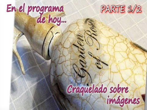 Craquelado sobre imágenes y decoupage (1/3)