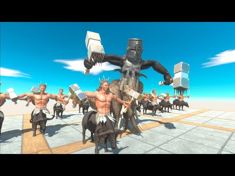 Centaurs Army vs Ancient Army in Animal Revolt Battle Simulator