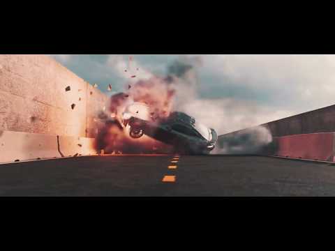 Full CGI car drift animation and explosion