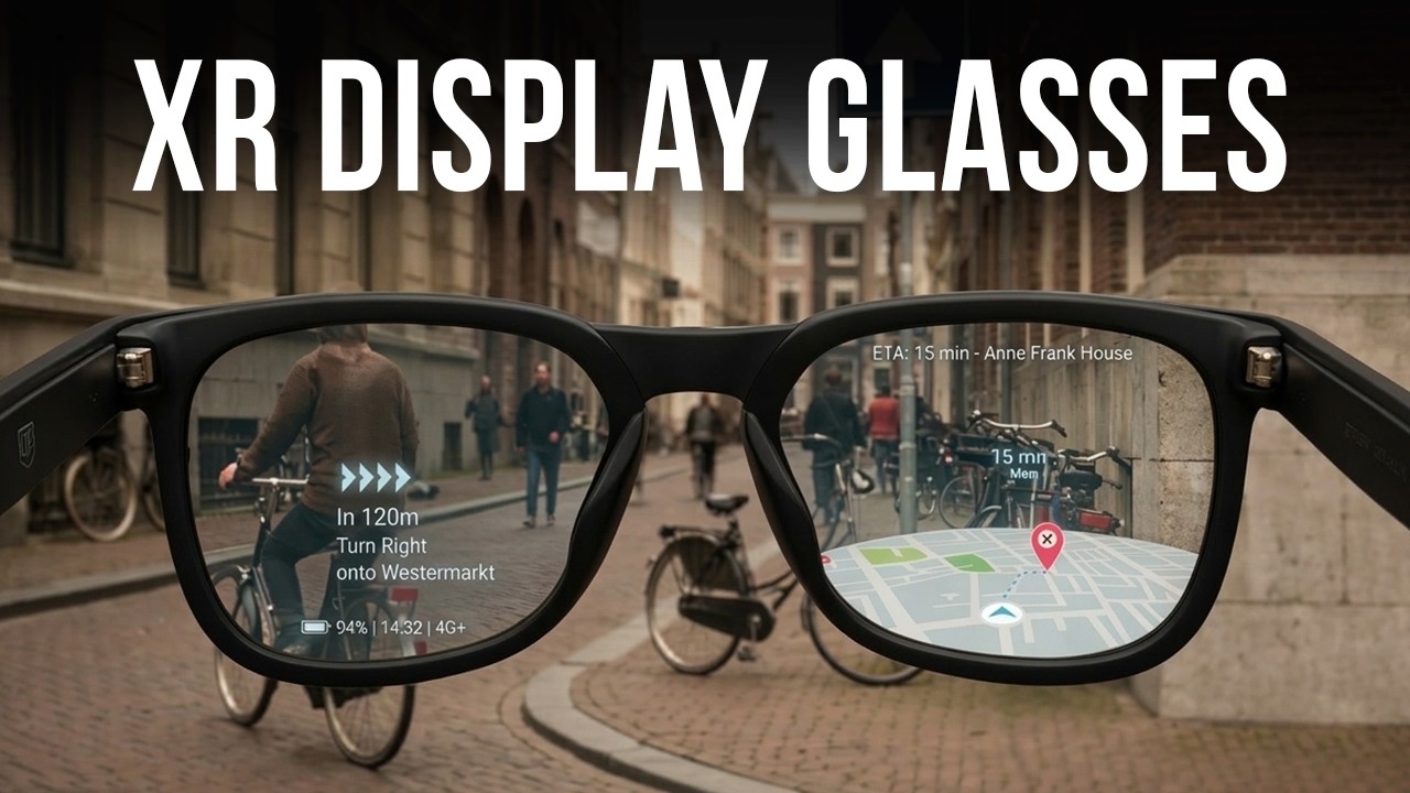 Google Android XR display glasses prototype demonstration