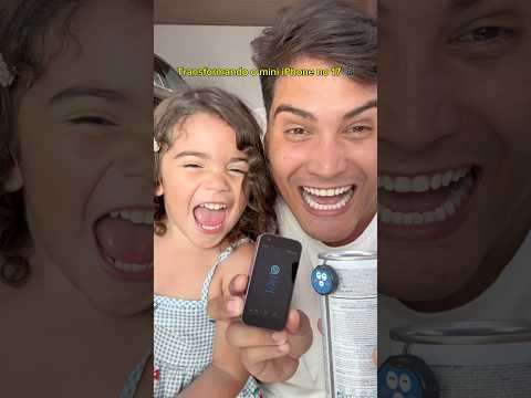 Transformei o mini iPhone no mais atual! 📲🧡 #miniphone #Welastseen #controle #dicasdewhatsapp #fy