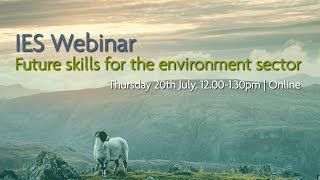 Future skills for the environment sector
