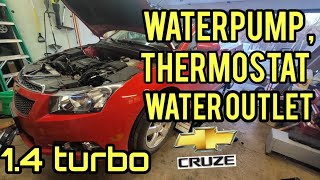 2011-2019 Chevrolet Cruze 1.4 liter Water Pump ,Thermostat and Water Outlet  [Complete DIY Tutorial]