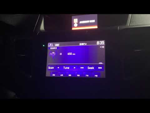 AM Radio Bandscan in an 2016 Honda CR-V in Gander Newfoundland