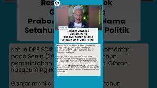 SINDIRAN PANAS Ganjar ke Prabowo-Gibran, Soroti Janji Politik & Evaluasi Menteri
