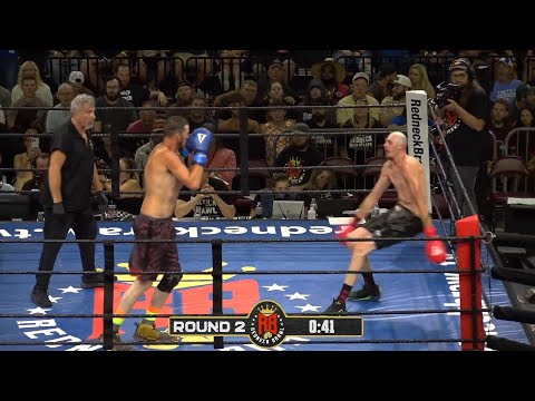 Knee Bent Sideways!  Doctor Shoves it Back during Tallest Fighters in the World Fight!