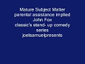 My Favorite Comedian- John Fox 1986 - YouTube