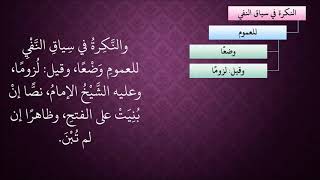 صورة الدرس 150   النكرة في سياق النفي