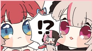 りりかる姉妹の行動にメロメロになるままーの【手描き切り抜き/橘ひなの/赤見かるび/魔界ノりりむ/ひなのファミリア】