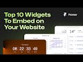 Top 10 Widgets To Embed On Your Website  Framer Tutorial