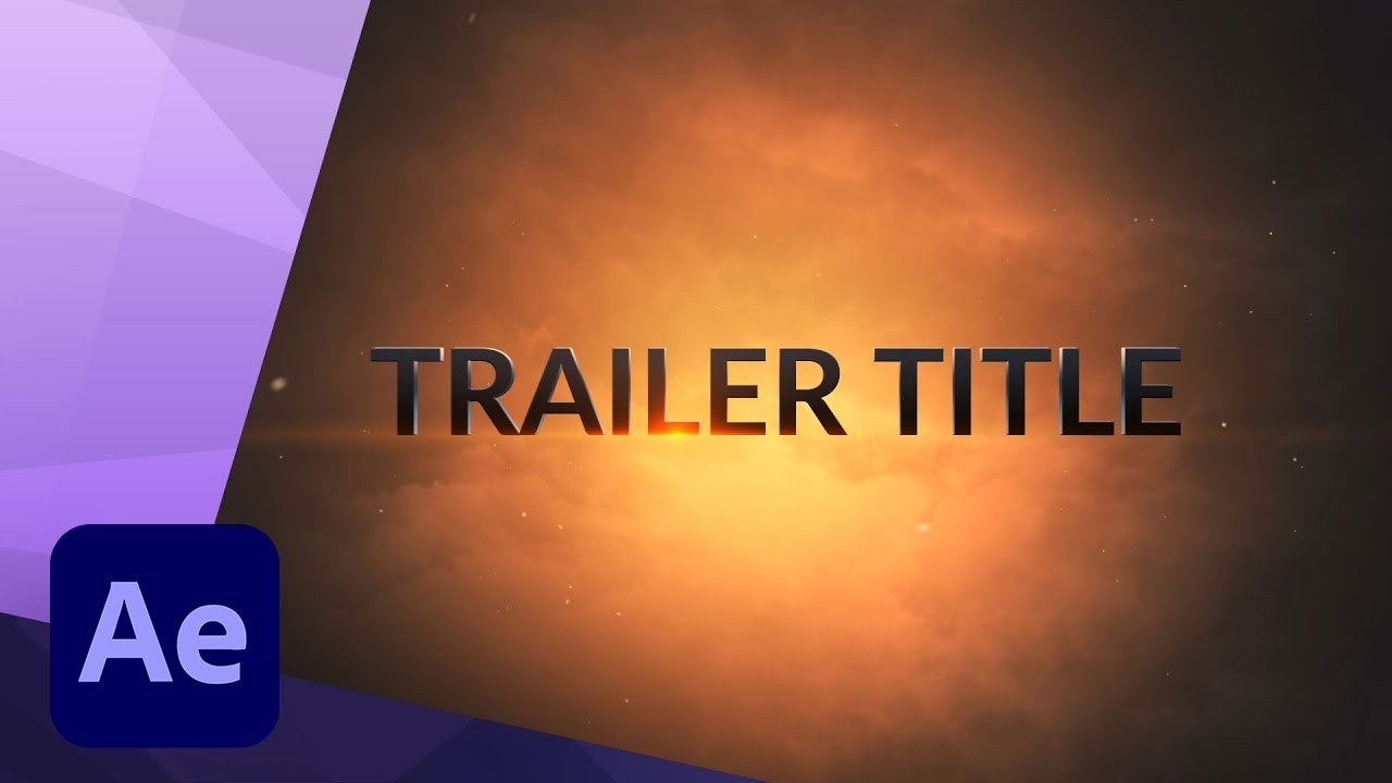 How to create an Apocalypse Intro Trailer Title animation in After Effects