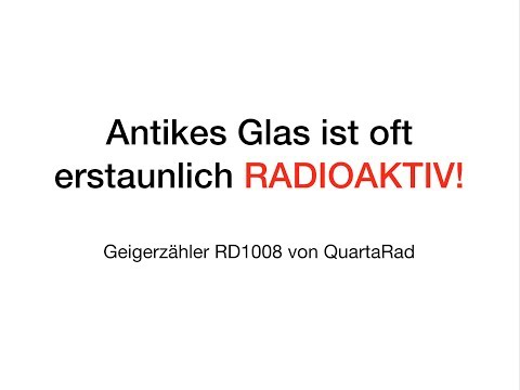 Radioaktives Glas