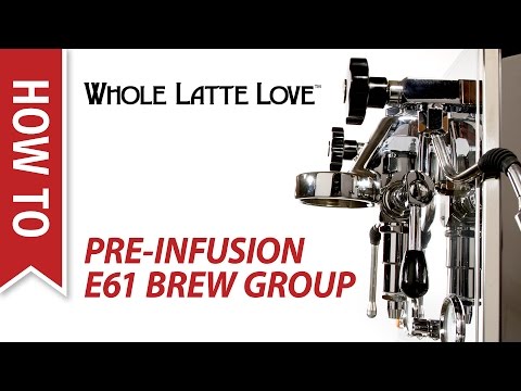 How To: Pre-Infusion on E61 Brew Group Espresso Machines