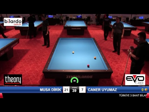 MUSA DİRİK & CANER UYUMAZ Bilardo Maçı - 2018 ERKEKLER 2.ETAP-2.Ön Ön Eleme