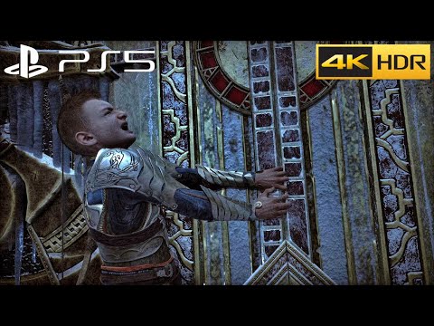 Atreus Tries to Open The Door Like Kratos Haha! - God Of War Ragnarok PS5 4K 60FPS HDR