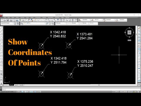 How To Display Coordinates Automatically In AutoCAD Drawing | Create Coordinate | Insert coordinates