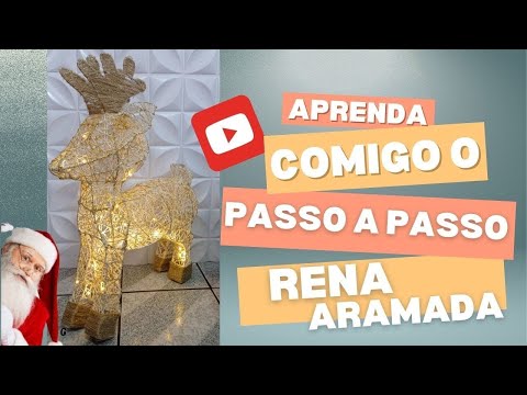 Step-by-step instructions on how to make a wire reindeer to decorate your home for Christmas and ...