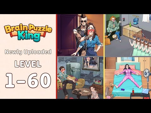 Brain Puzzle King All Levels 1-60 | Updated New Levels | Every Puzzle Solved! 🎯
