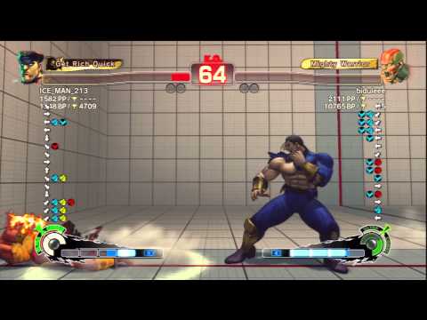 ICE_MAN_213 (M.Bison) Vs biduleee (Dhalsim) SSF4 AE Ranked Matches - PSN