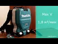 Makita DVC265ZXU Akumuliatorinis dulkių siurblys (kuprinė) 2x18 V Li-ion, AWS, Be akumuliatorių ir kroviklio!
